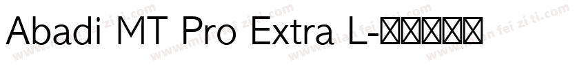 Abadi MT Pro Extra L字体转换
